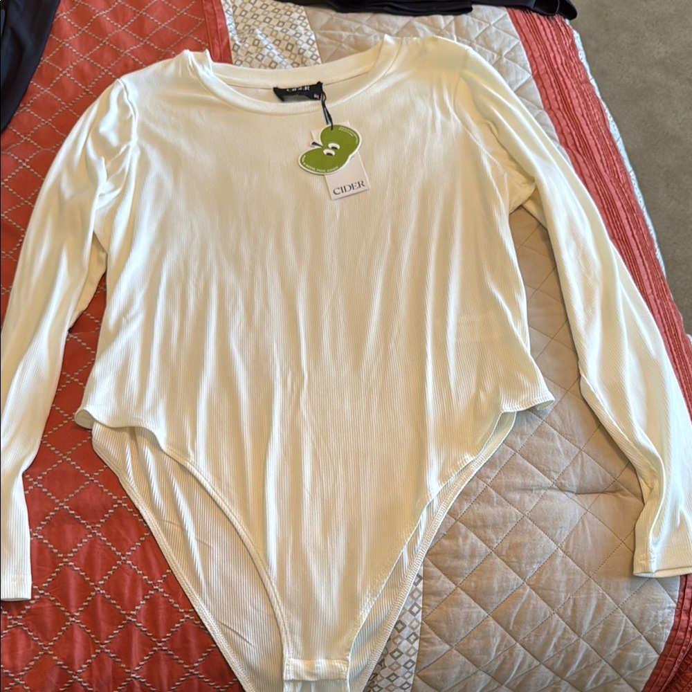 Cider Cream Long Sleeve Bodysuit